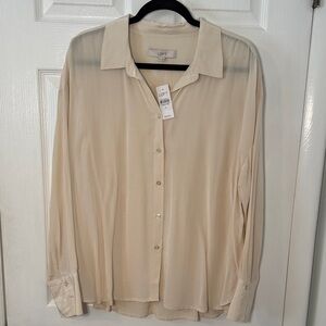 Loft Button Blouse - New with tags!